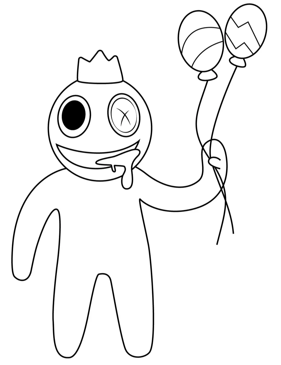 Rainbow Friends Coloring Pages – 013