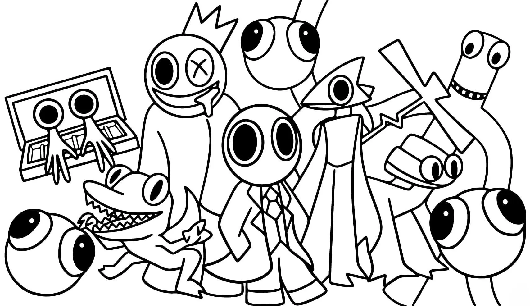 Rainbow Friends Coloring Pages – 015