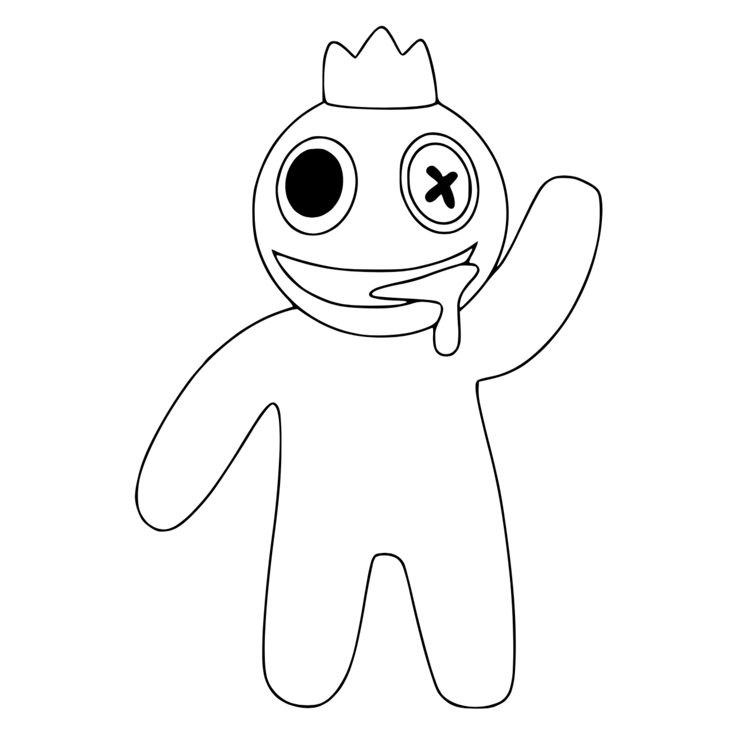 Rainbow Friends Coloring Pages – 017