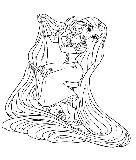 Rapunzel Coloring Pages – 003