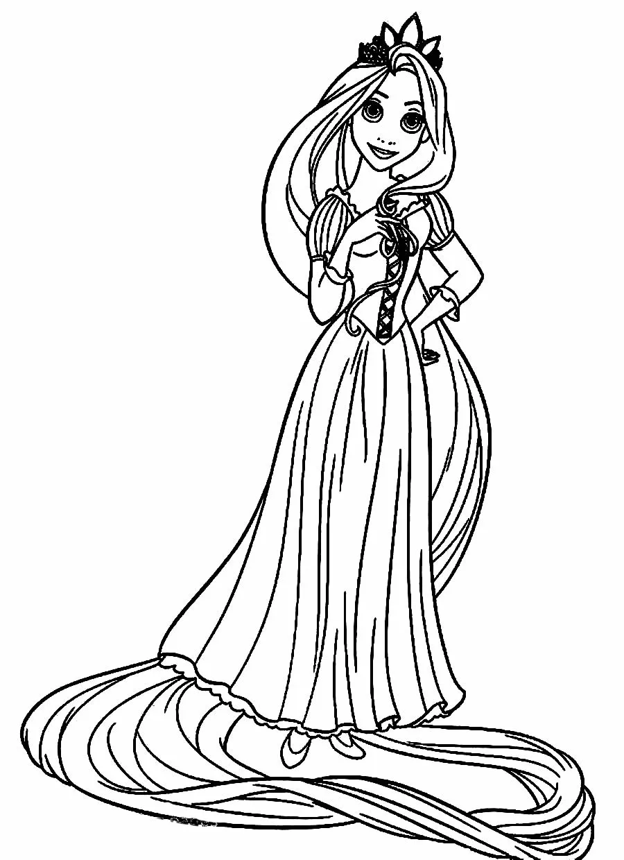 Rapunzel Coloring Pages – 005