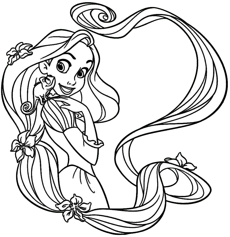 Rapunzel Coloring Pages – 006