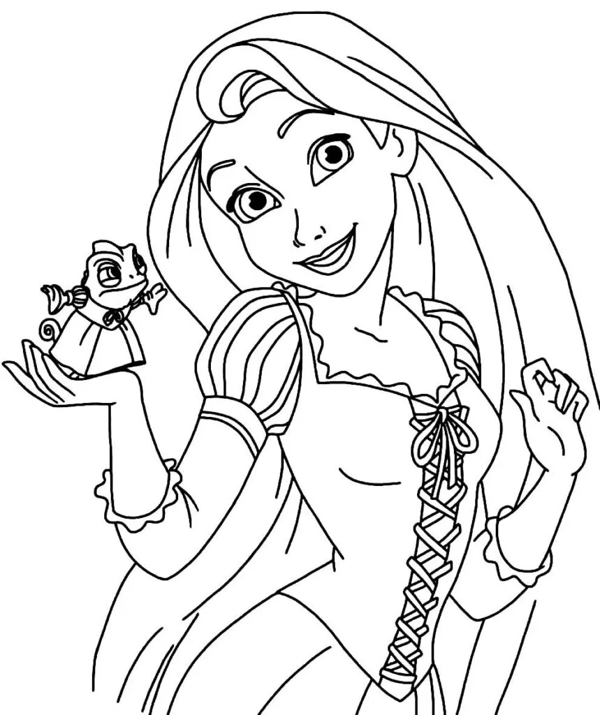 Rapunzel Coloring Pages – 007
