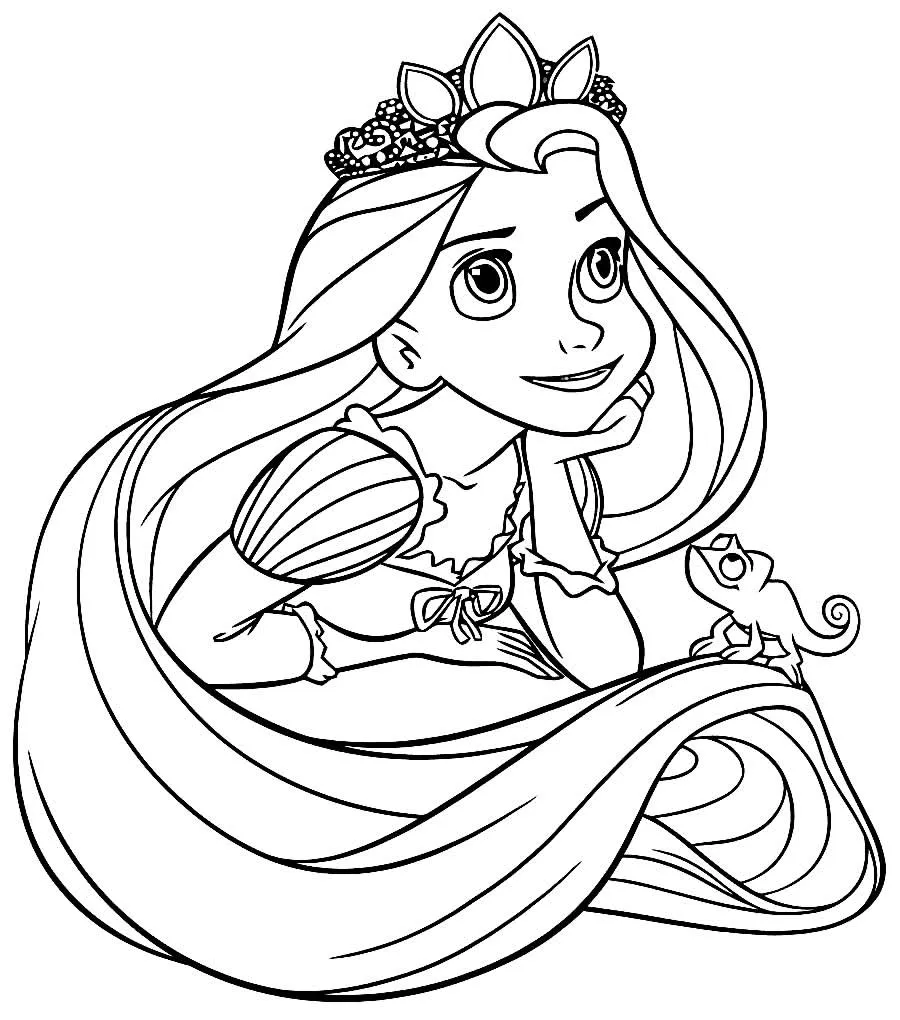 Rapunzel Coloring Pages – 008
