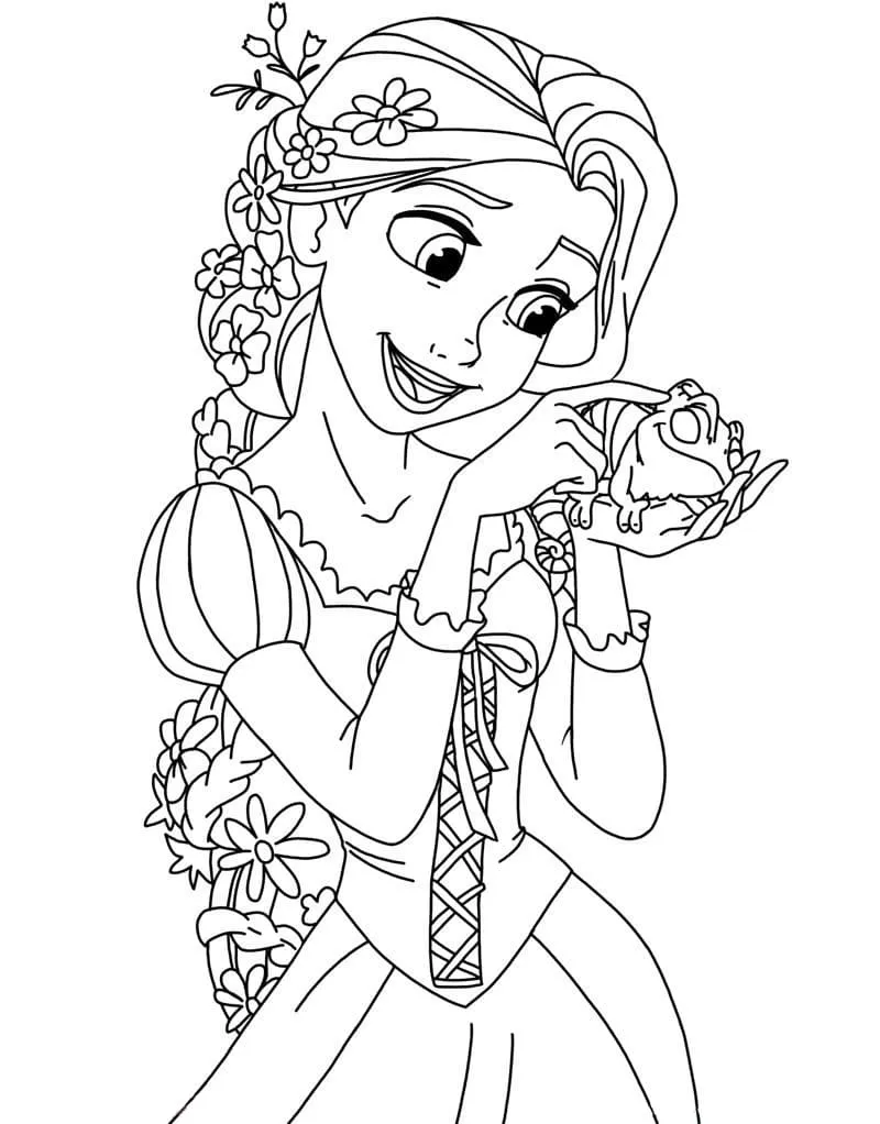 Rapunzel Coloring Pages – 010
