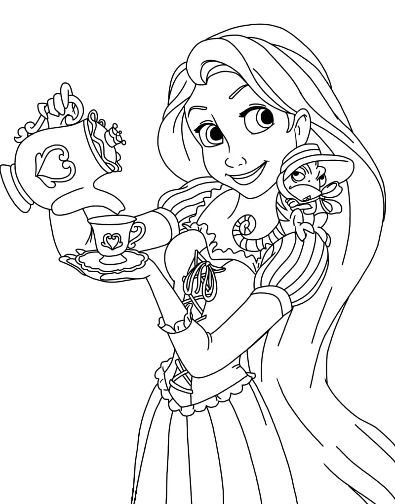 Rapunzel Coloring Pages – 011