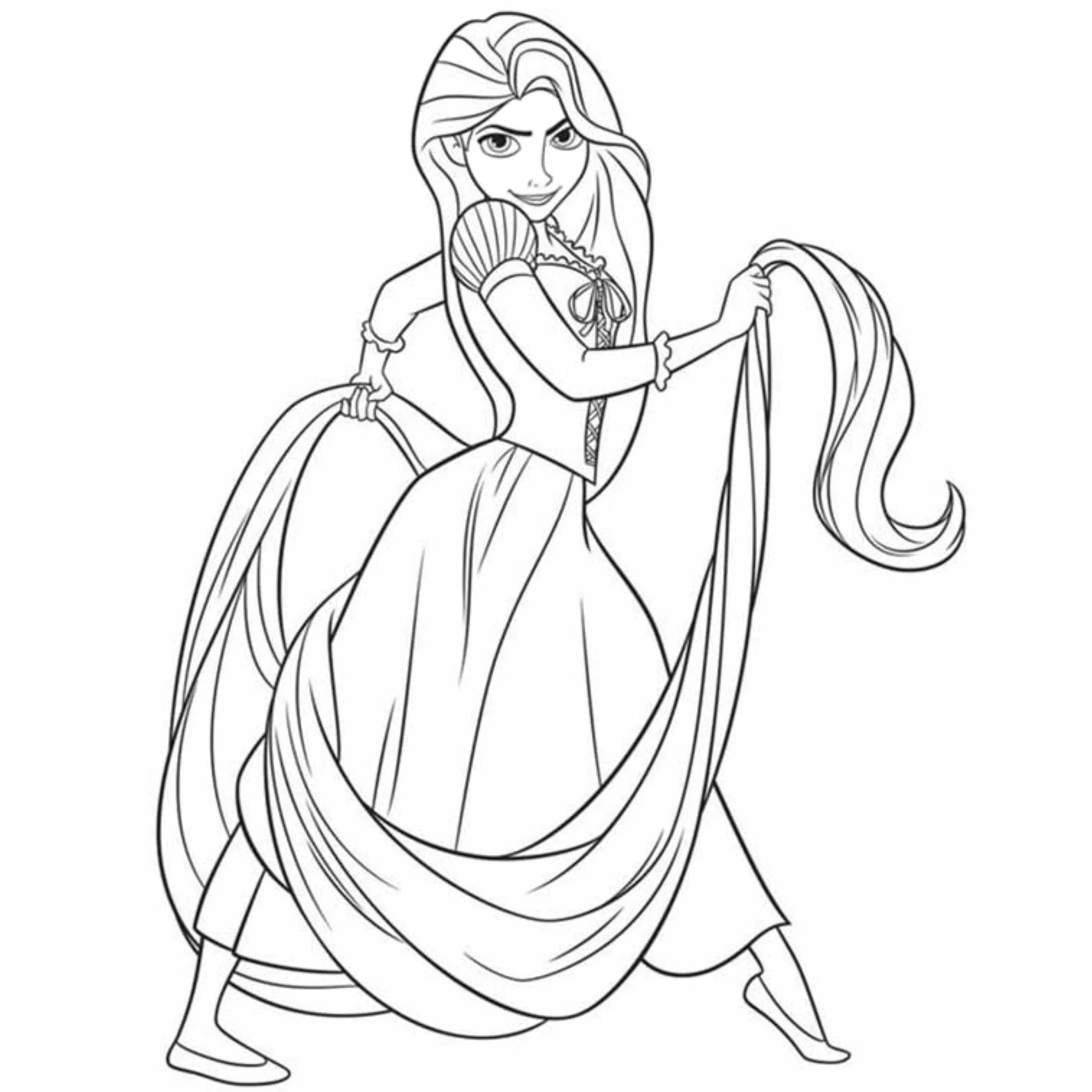 Rapunzel Coloring Pages – 016