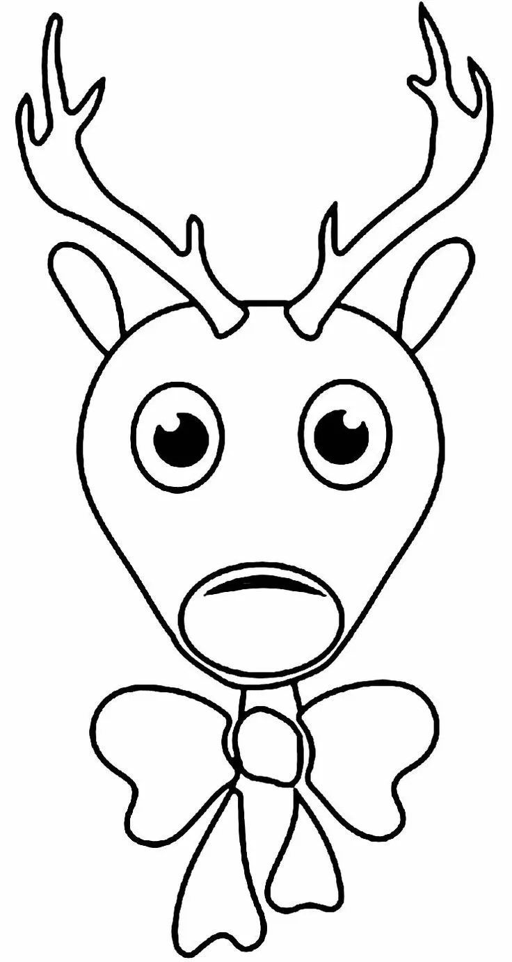 Reindeers Coloring Pages – 005