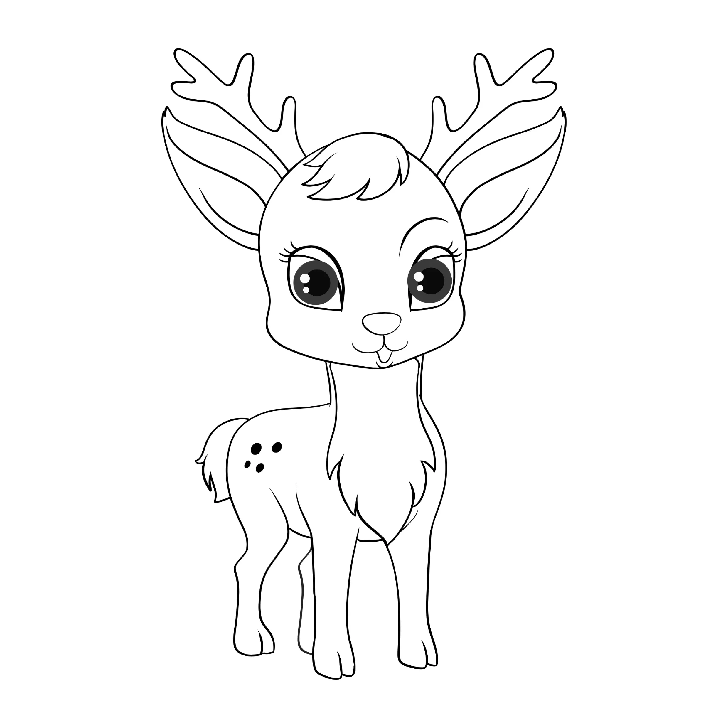 Reindeers Coloring Pages – 015