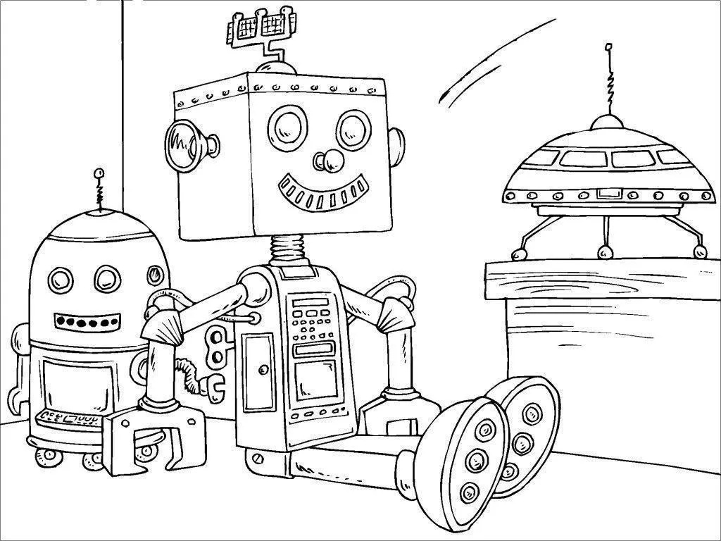 Robots Coloring Pages – 002