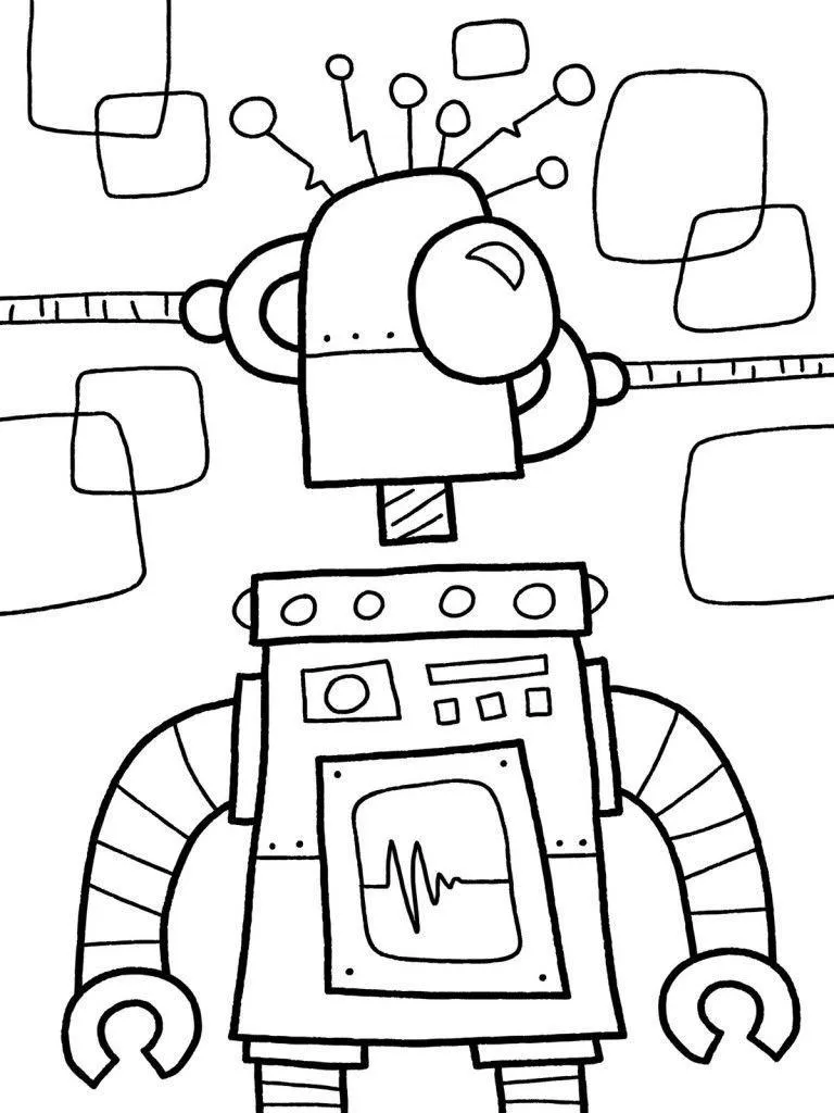 Robots Coloring Pages – 003
