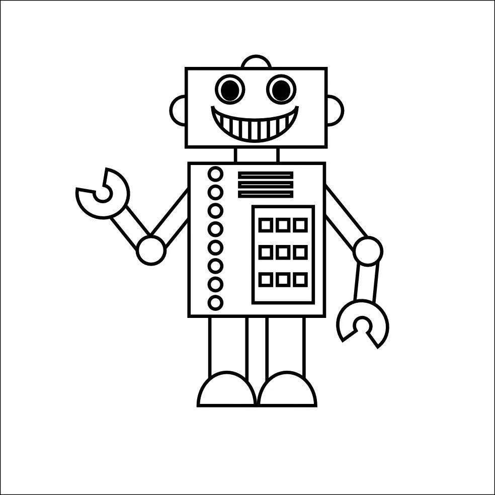 Robots Coloring Pages – 005