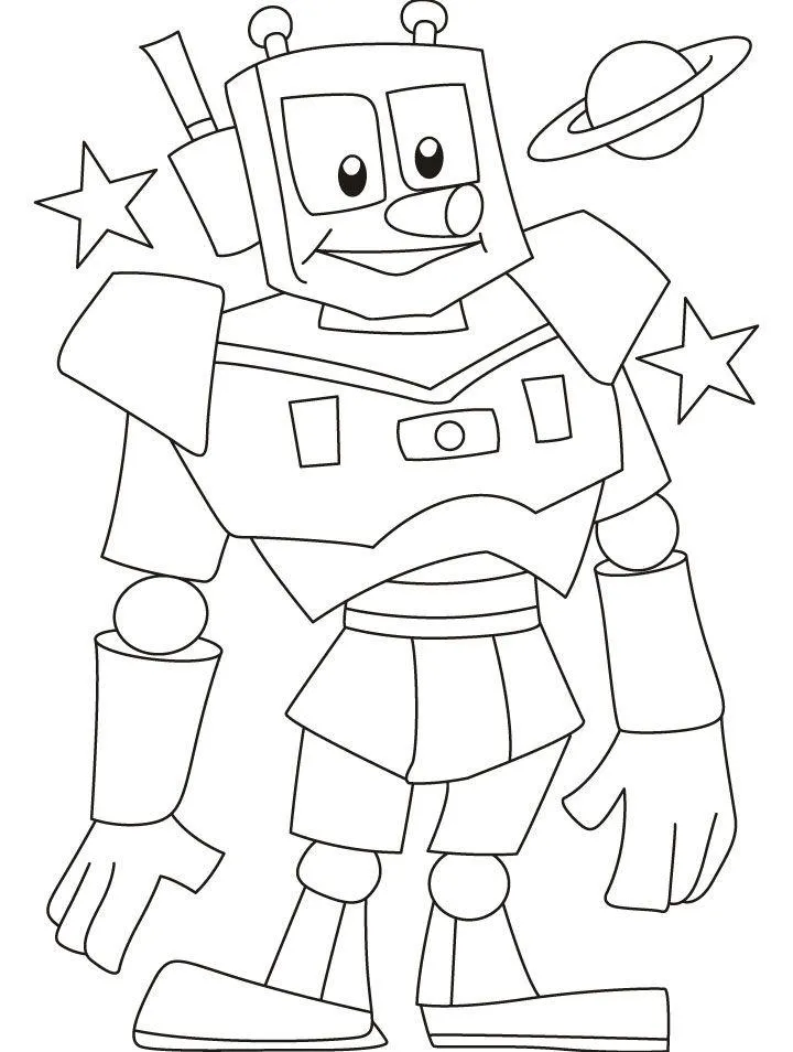 Robots Coloring Pages – 007