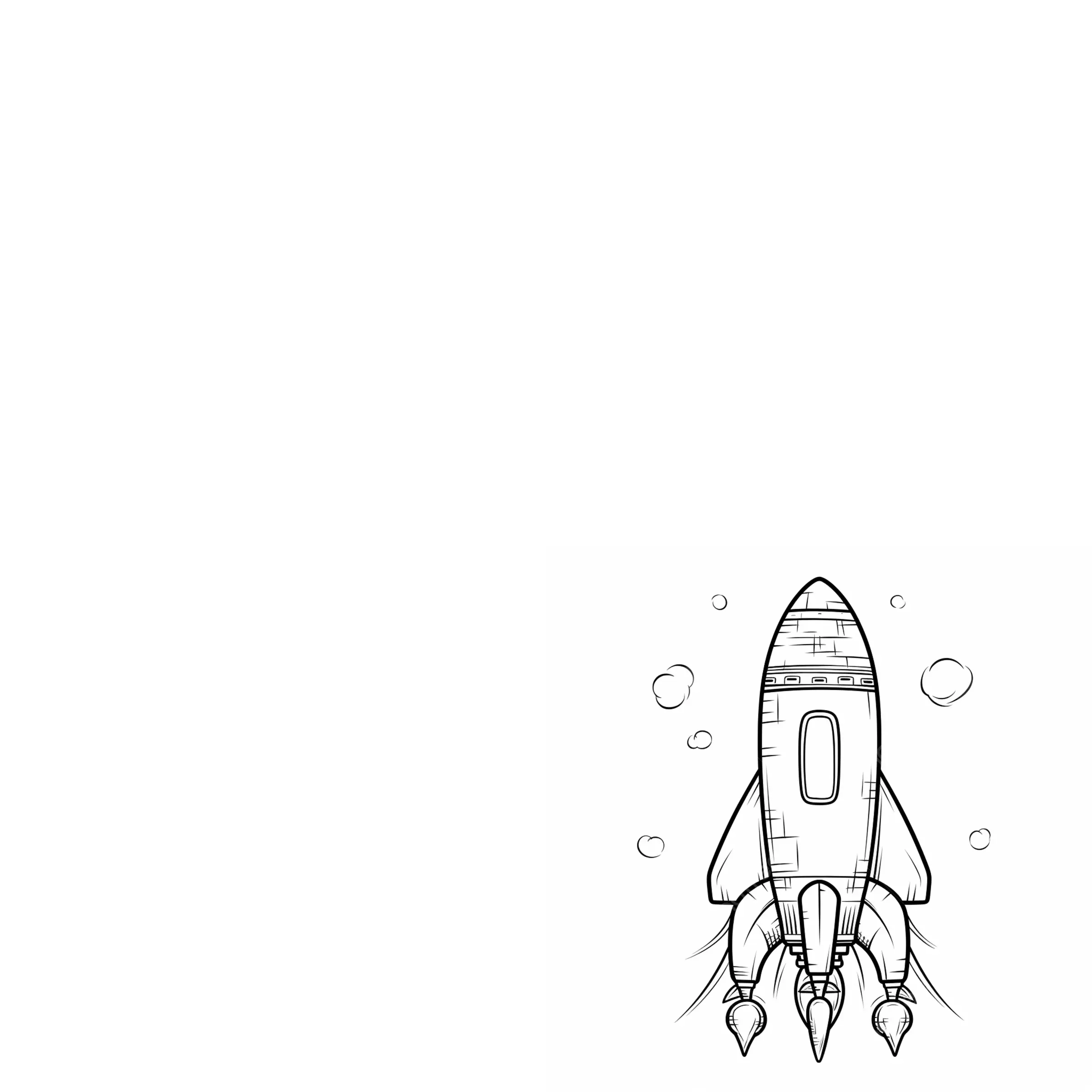 Rocket Coloring Pages – 010