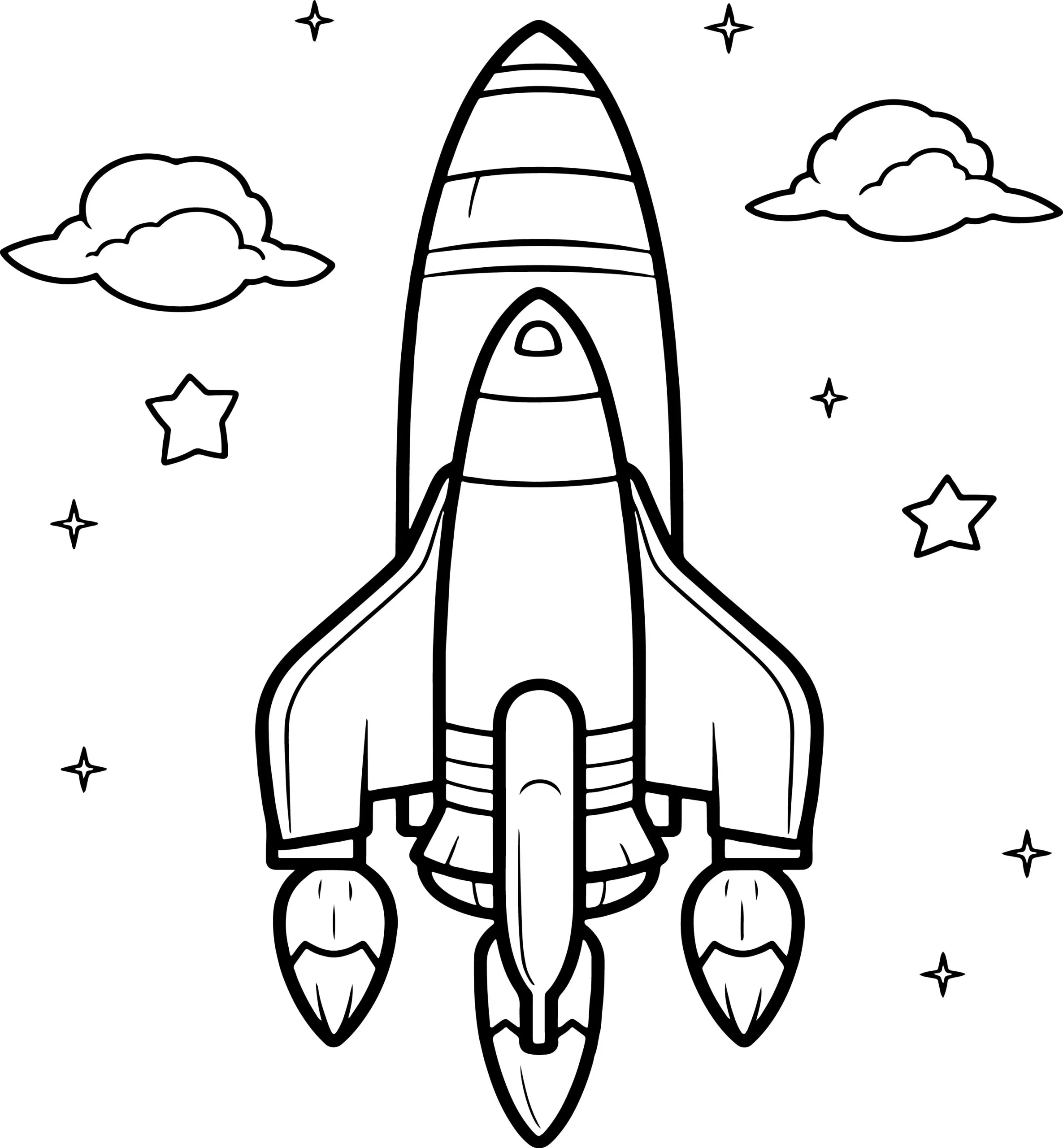 Rocket Coloring Pages – 012