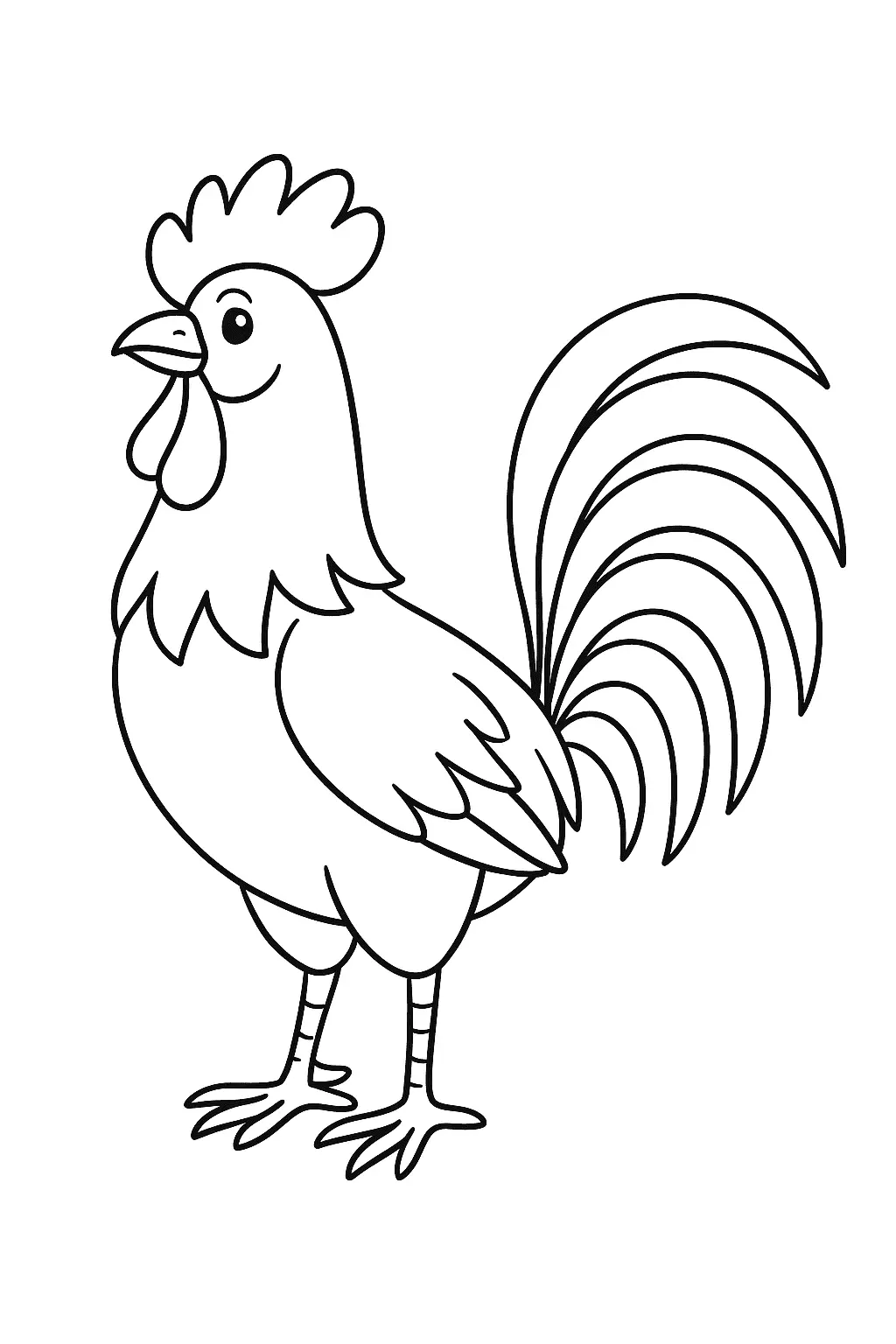 Rooster Coloring Pages – 008