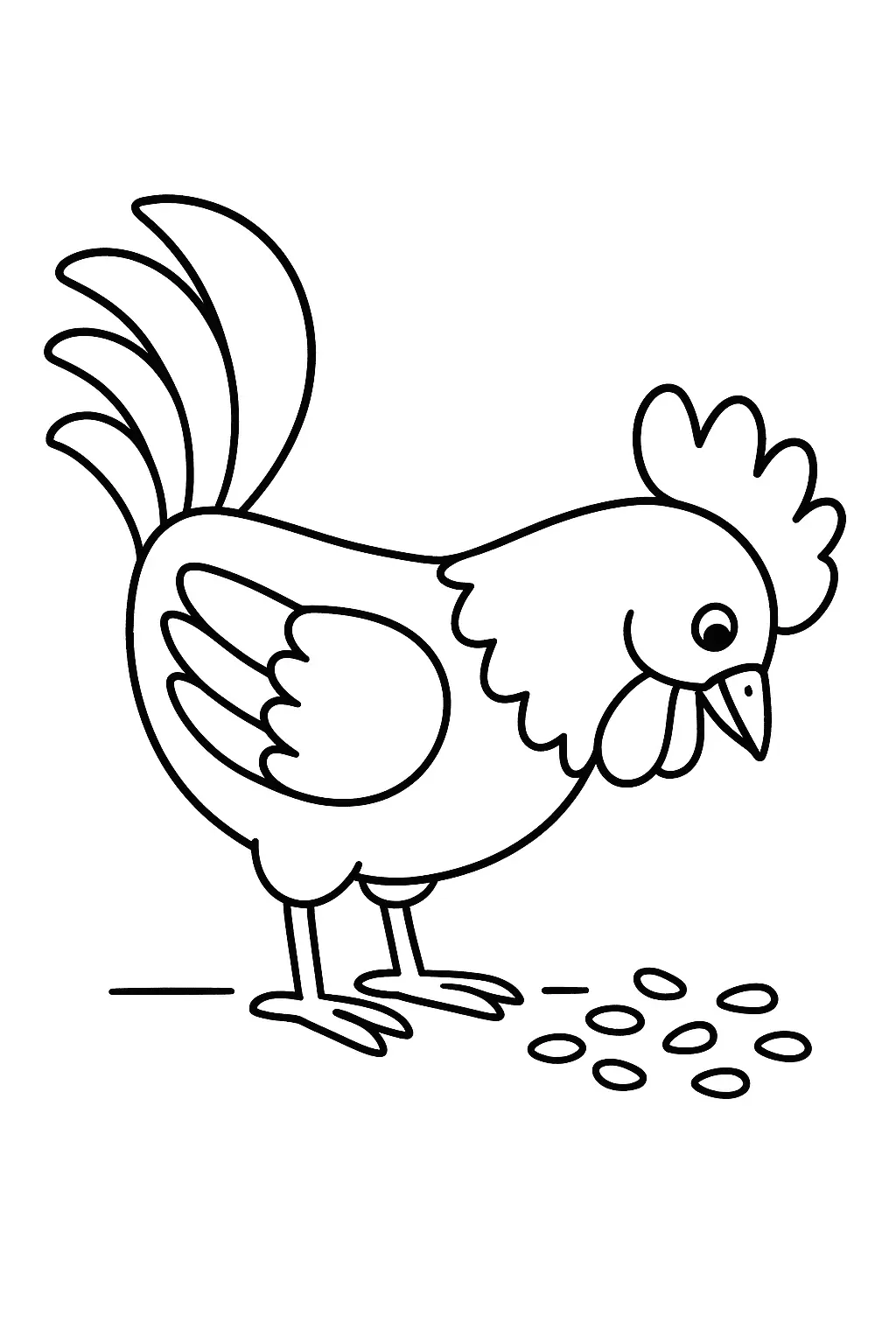 Rooster Coloring Pages – 014