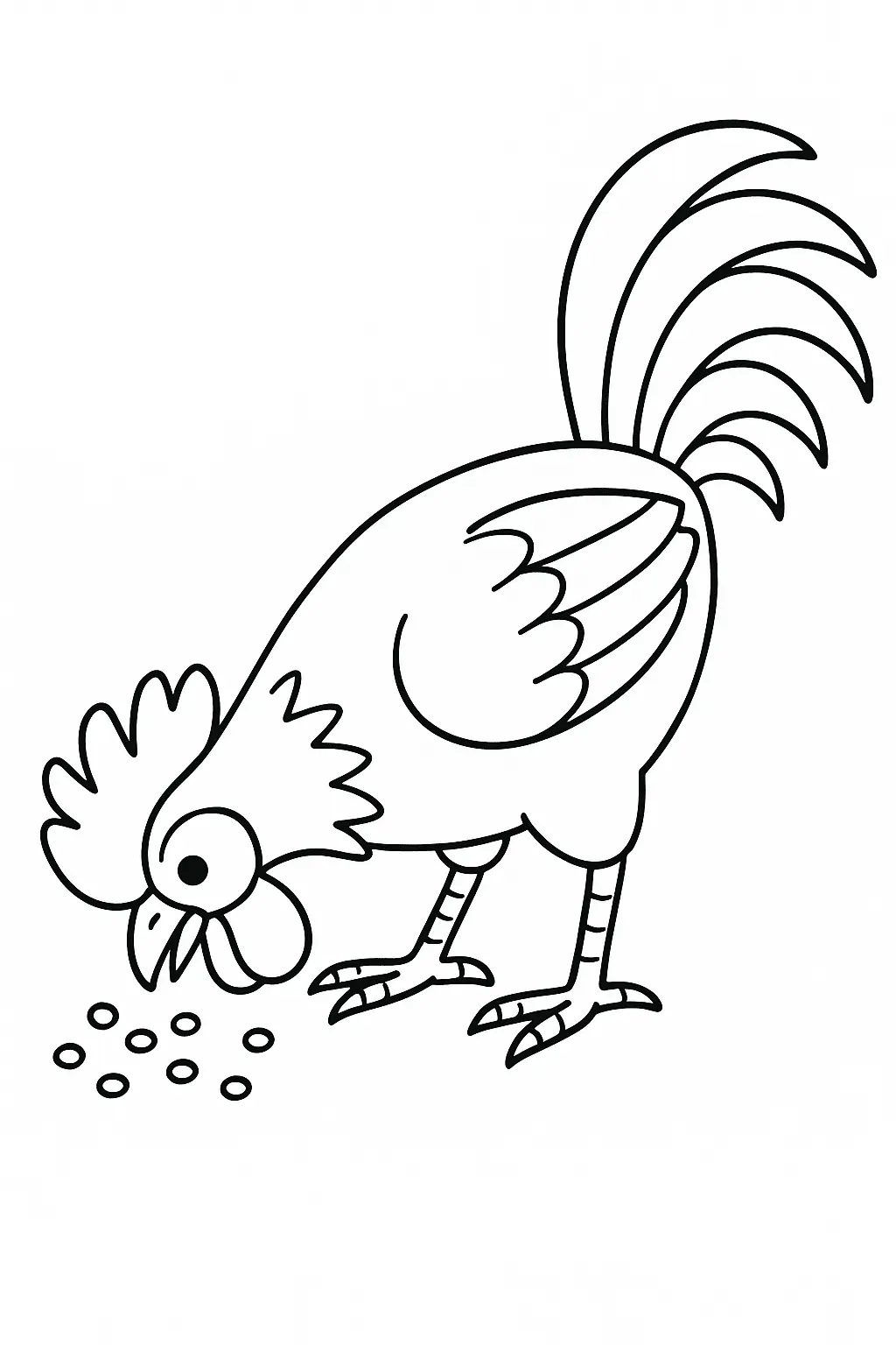 Rooster Coloring Pages – 015
