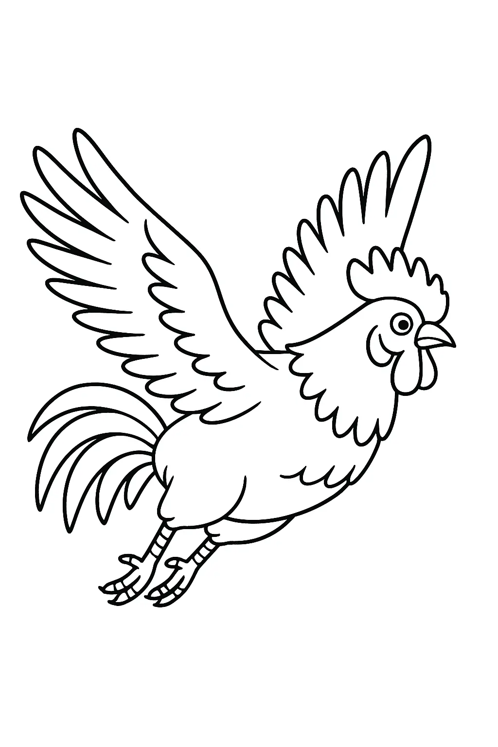 Rooster Coloring Pages – 016
