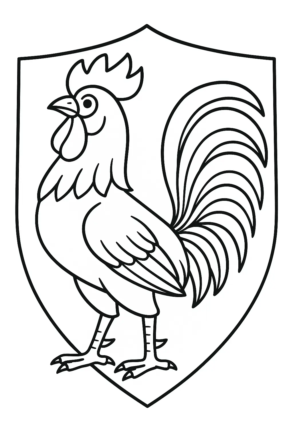 Rooster Coloring Pages – 024