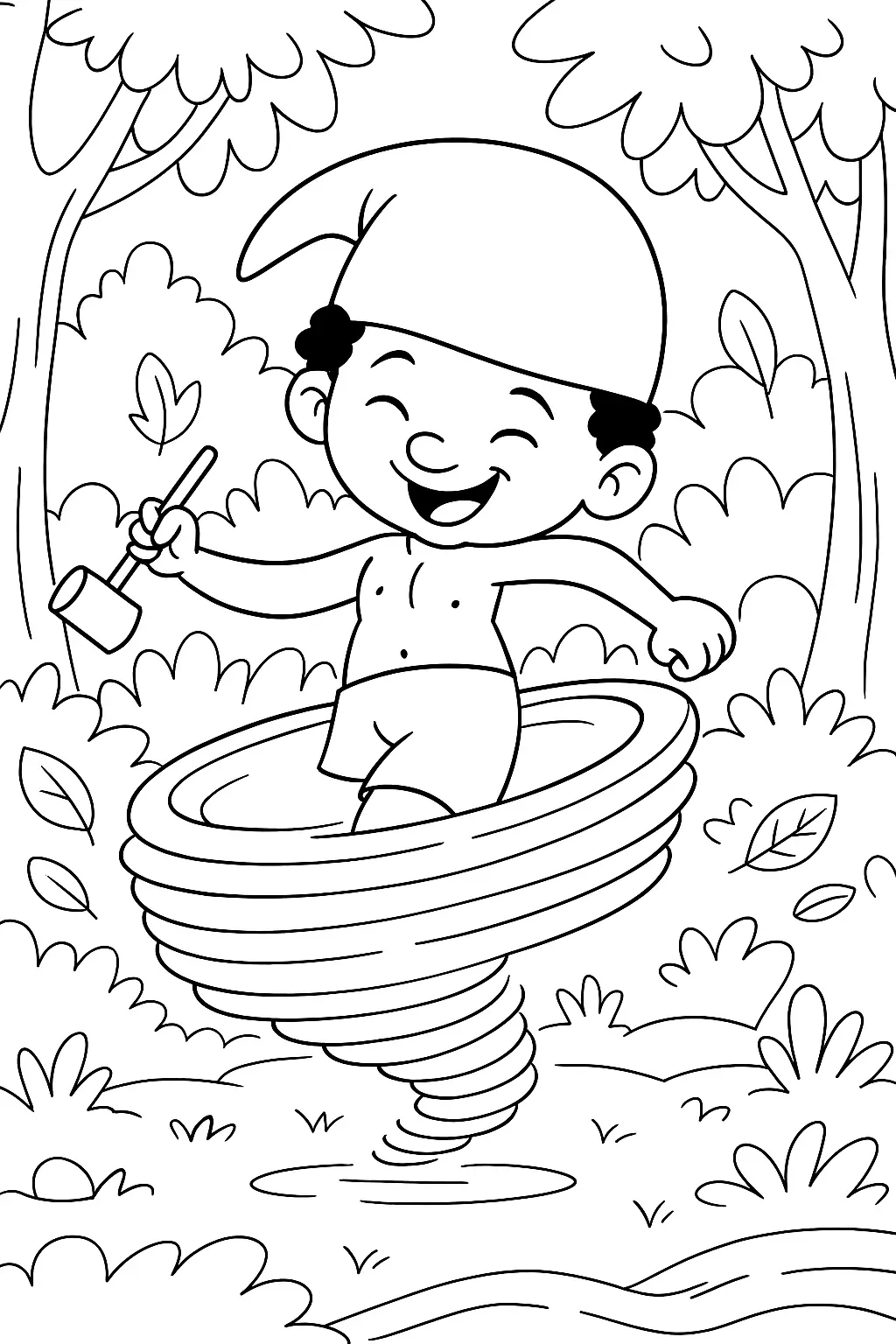 Saci Perere Coloring Pages – 009