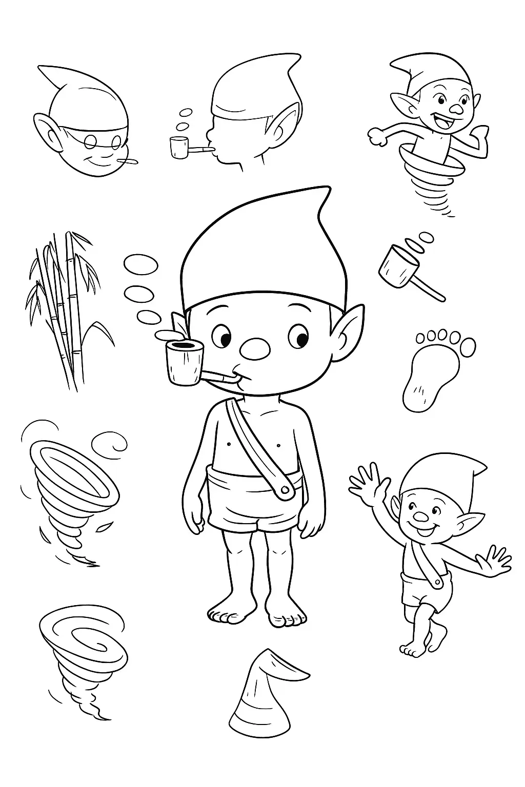 Saci Perere Coloring Pages – 010