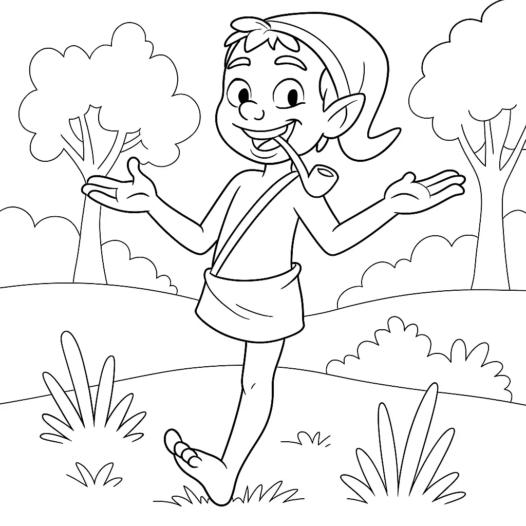 Saci Perere Coloring Pages – 014