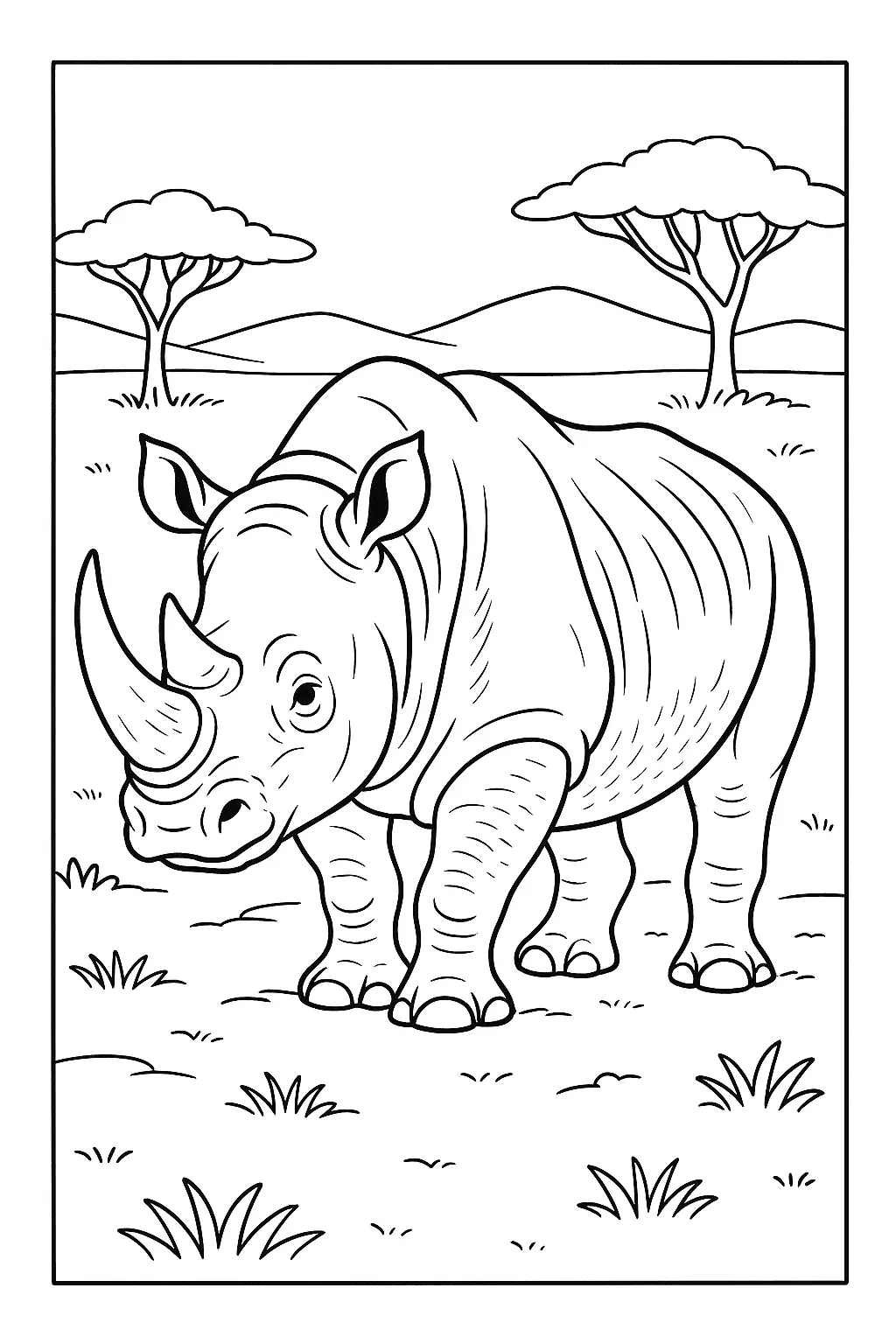 Safari Coloring Pages – 011