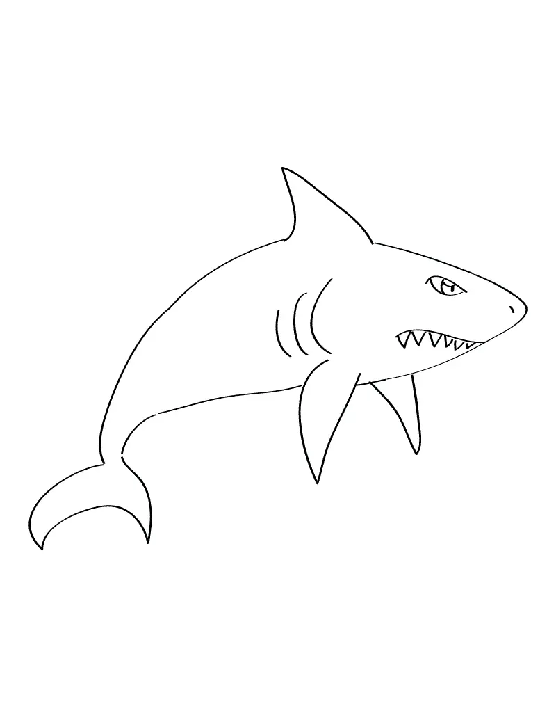 Sharks Coloring Pages – 005
