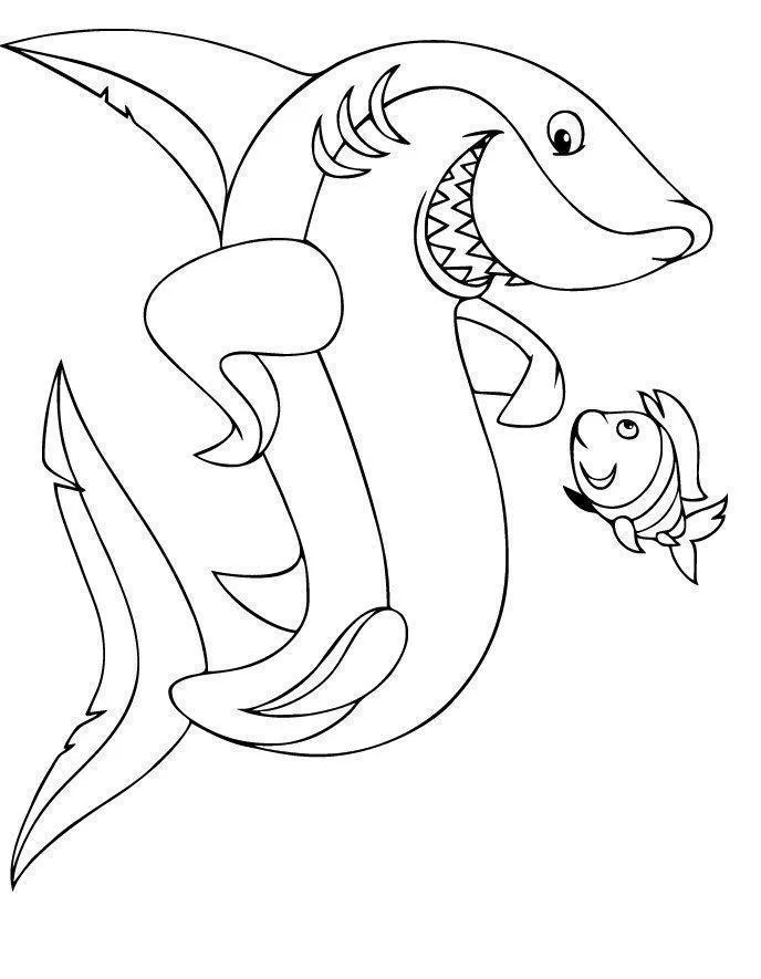 Sharks Coloring Pages – 009
