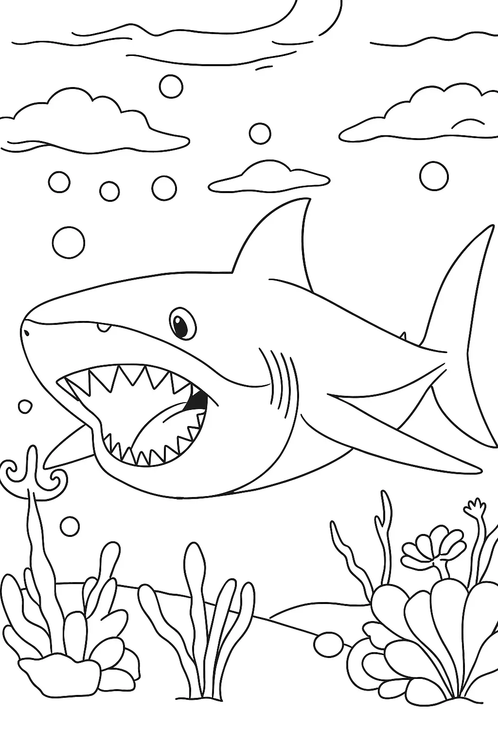 Sharks Coloring Pages – 033