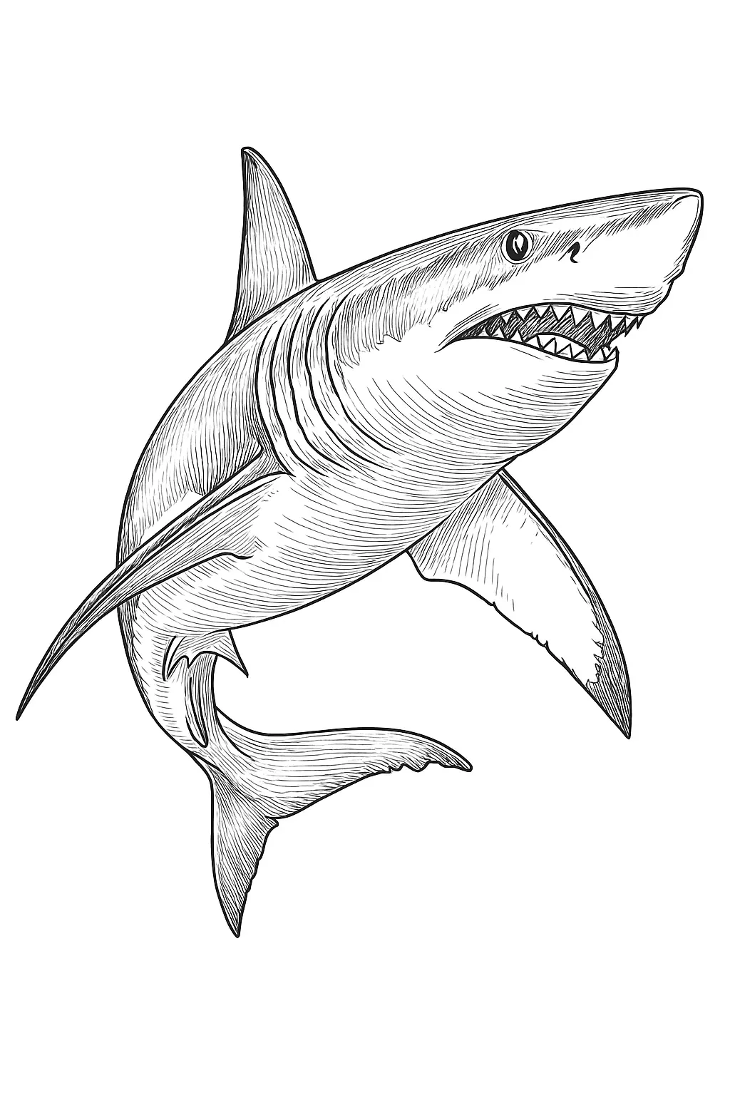 Sharks Coloring Pages – 035
