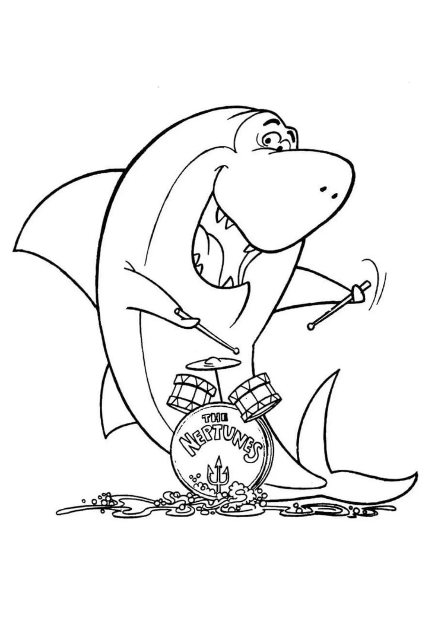 Sharks Coloring Pages – 039