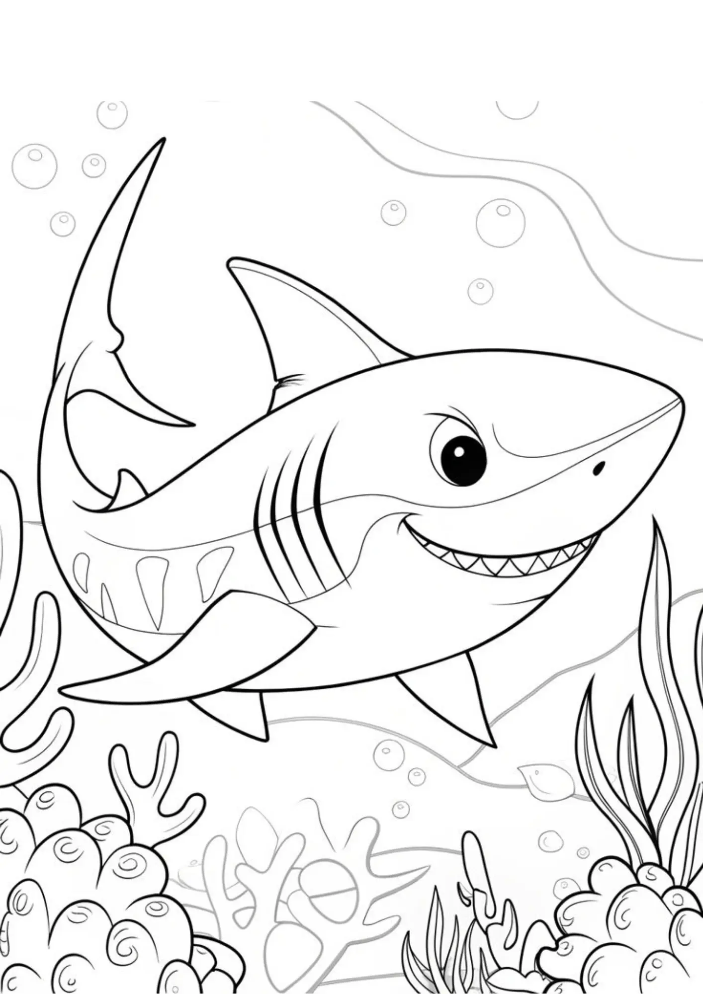 Sharks Coloring Pages – 044