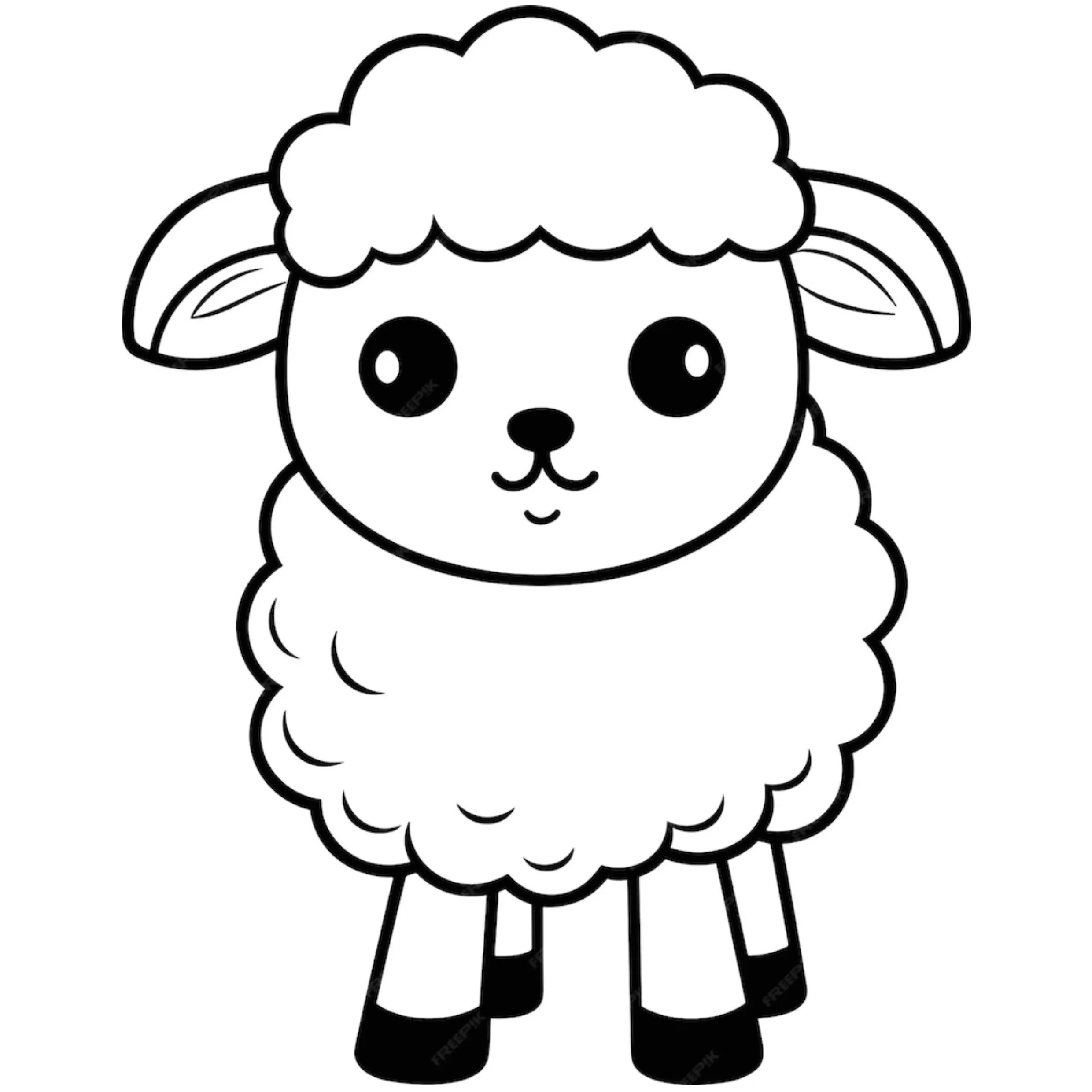 Sheep Coloring Pages – 025
