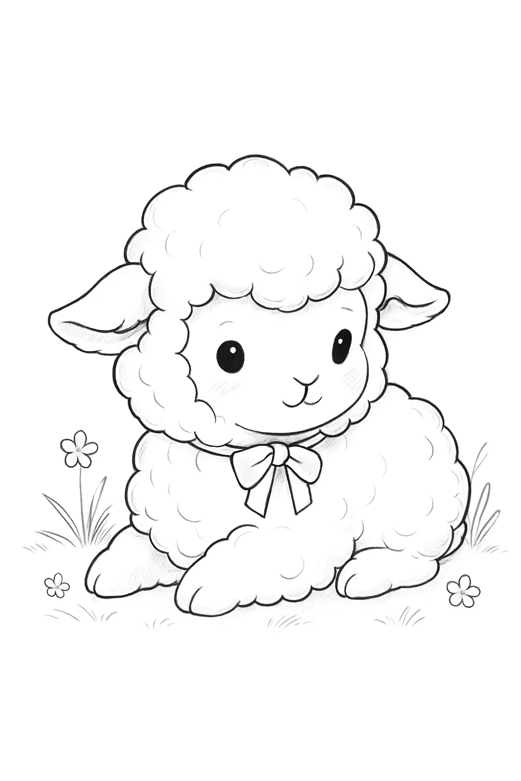 Sheep Coloring Pages – 030