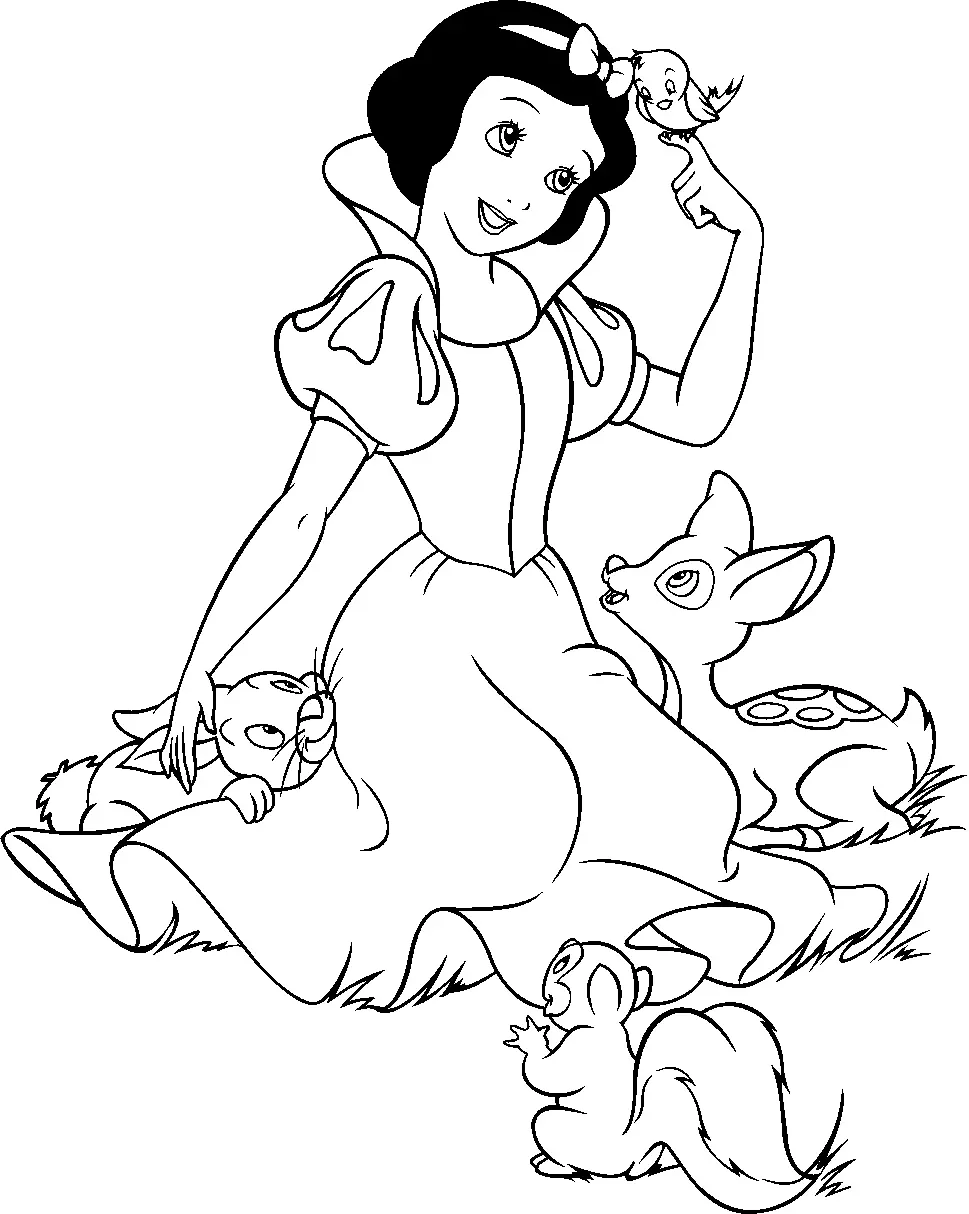 Snow White Coloring Pages – 004