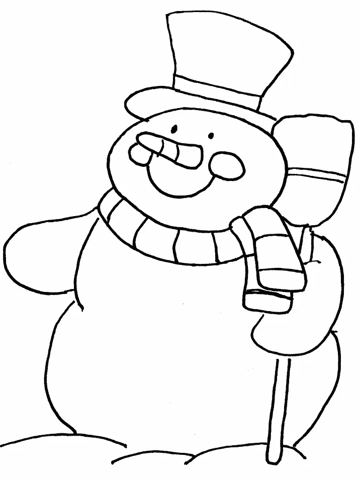 Snowmen Coloring Pages – 008