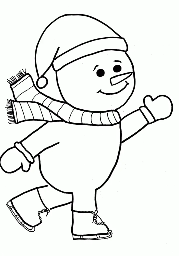 Snowmen Coloring Pages – 016