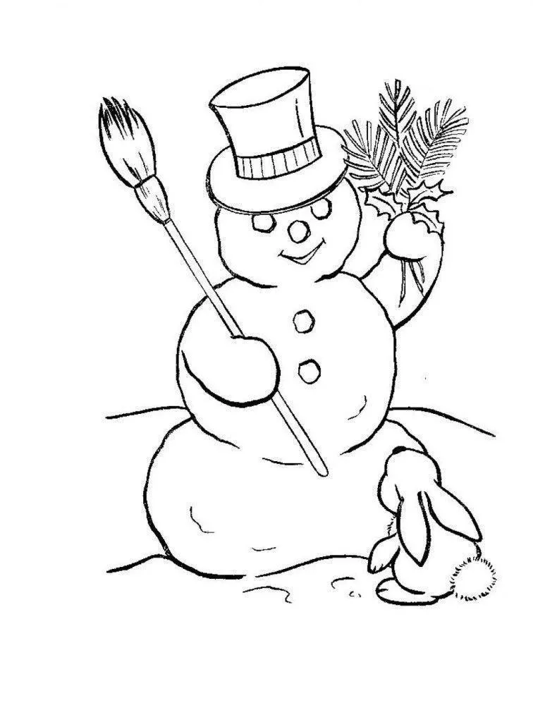 Snowmen Coloring Pages – 020