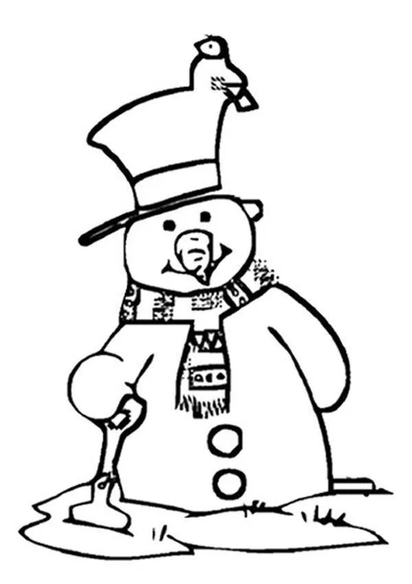 Snowmen Coloring Pages – 021