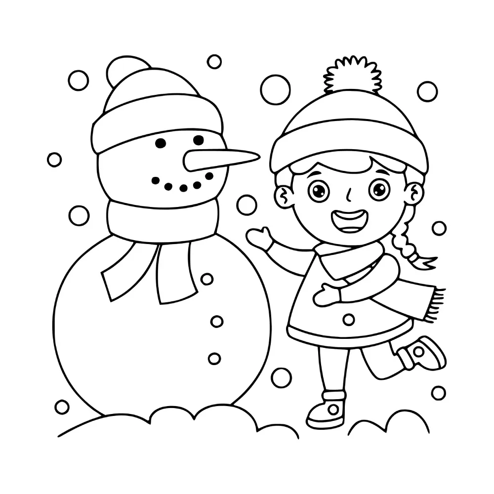 Snowmen Coloring Pages – 025
