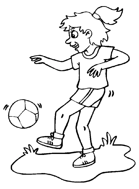Soccer Coloring Pages – 009