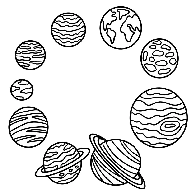 Solar System Coloring Pages – 007