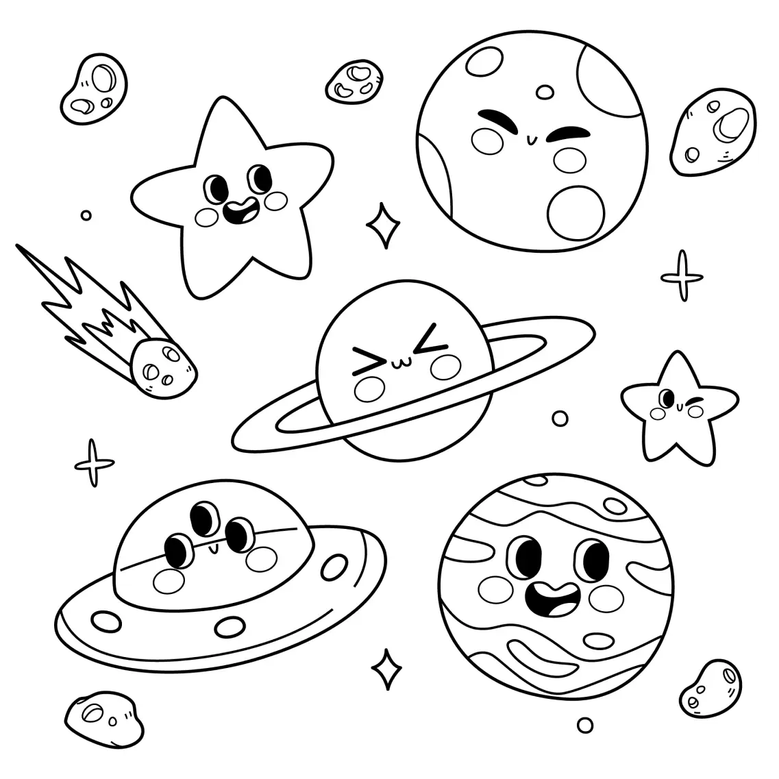 Solar System Coloring Pages – 009