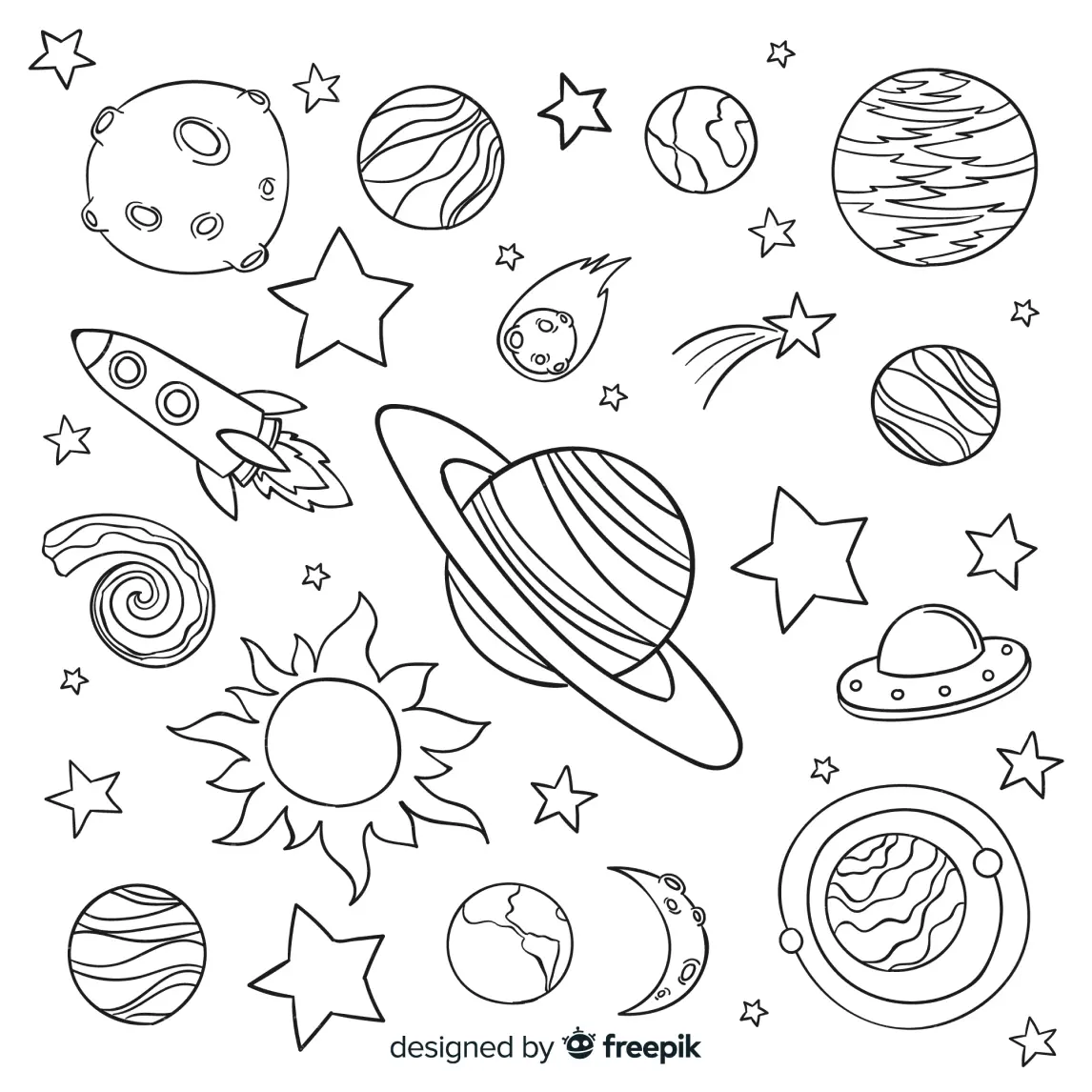 Solar System Coloring Pages – 011
