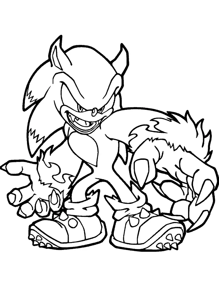 Sonic Coloring Pages – 003