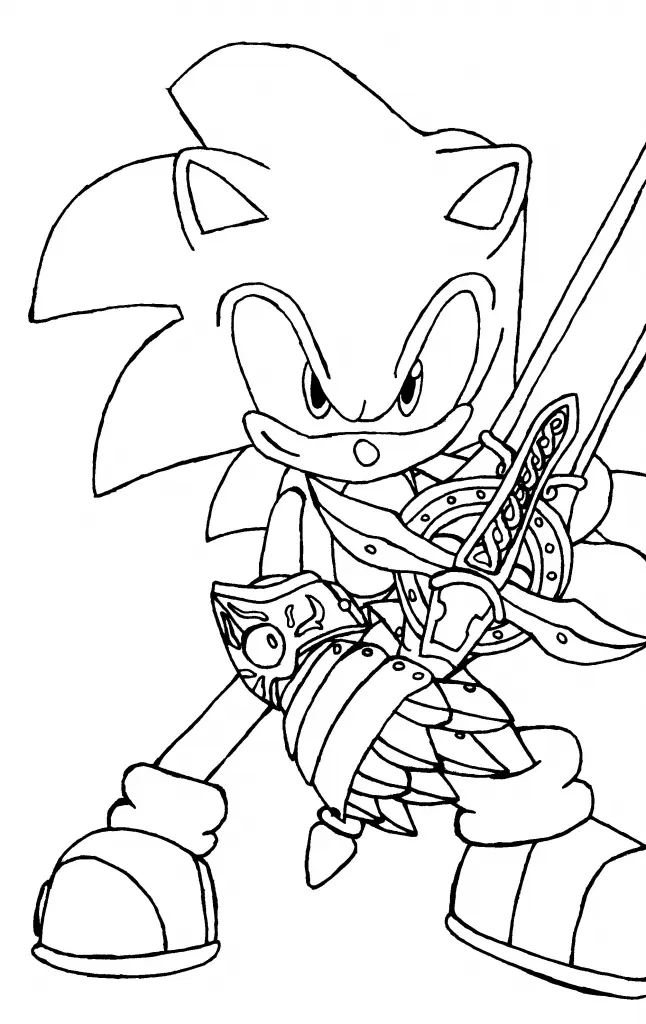 Sonic Coloring Pages – 015