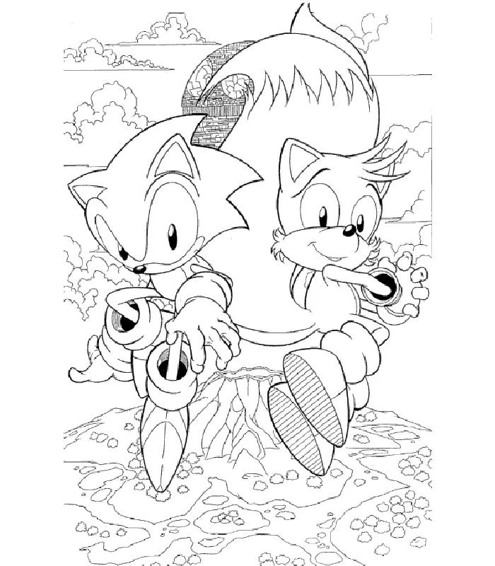 Sonic Coloring Pages – 017