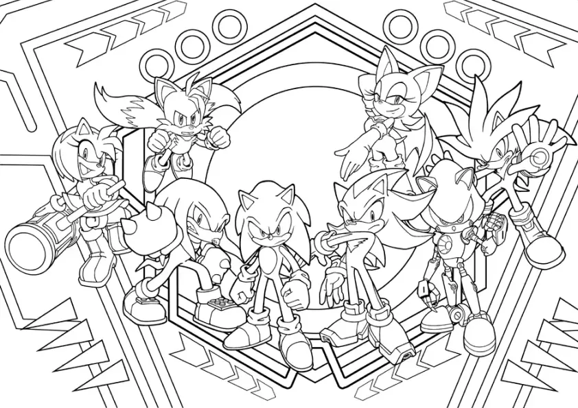 Sonic Coloring Pages – 043